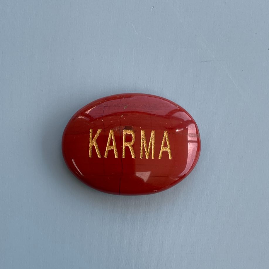 Word Palmstone - Karma - 1pc Word Palmstone - Karma - 1pc